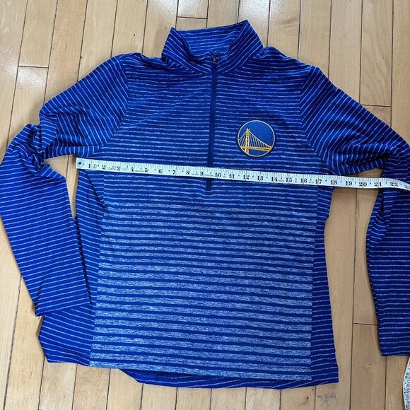 Golden State Warriors Antigua Quarter Zip Half Zip Long Sleeve Jacket Top - M - Picture 12 of 13